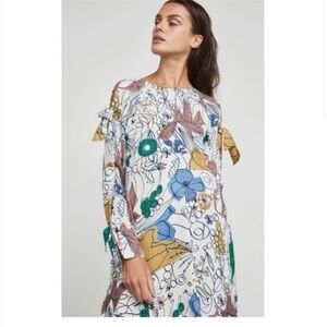 NWOT BCBGMAXAZRIA Cicely Floral-Print Dress Size 2